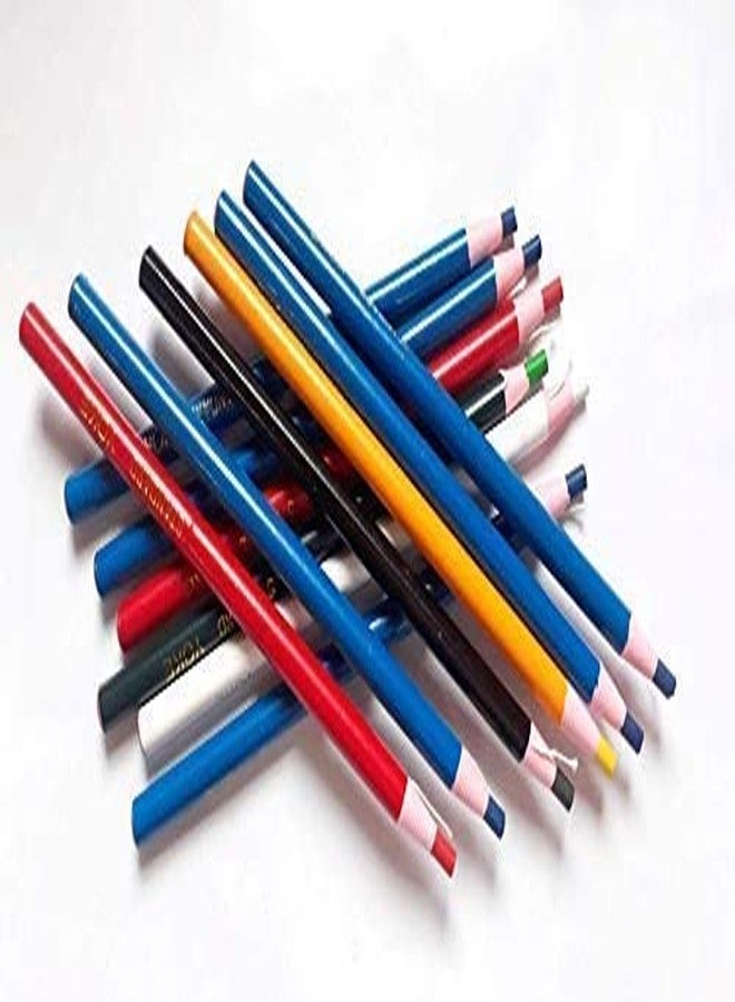 GEMSY مجموعة أقلام تحديد الخياطة الناعمة ذات الرأس السميك من GEMSY، 12 قلمًا | ذاتية التقشير، أداة تعليم للخياطة والتطريز والرسم - ألوان متعددة ناعمة لتعليم الملابس، طباشير خياطة بدون قص للأقمشة - Image 3